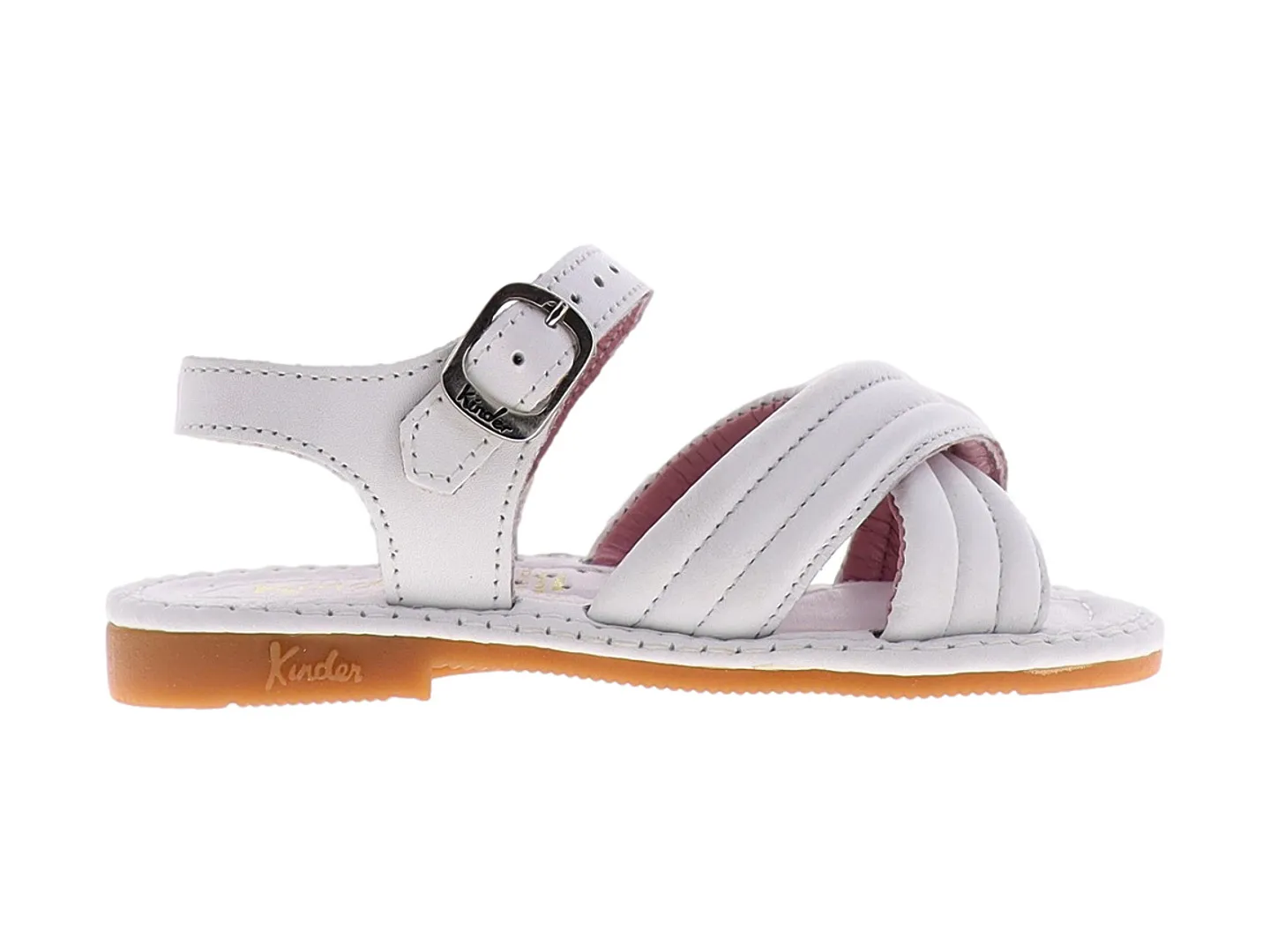 Sandalias Kinder 6644 Blanco Para Niña