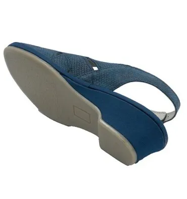 Sandalias mujer goma empeine muy cómoda Lumel en azul