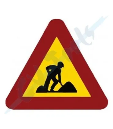 Señal metalica peligro obras tp18 CV 70cm 611