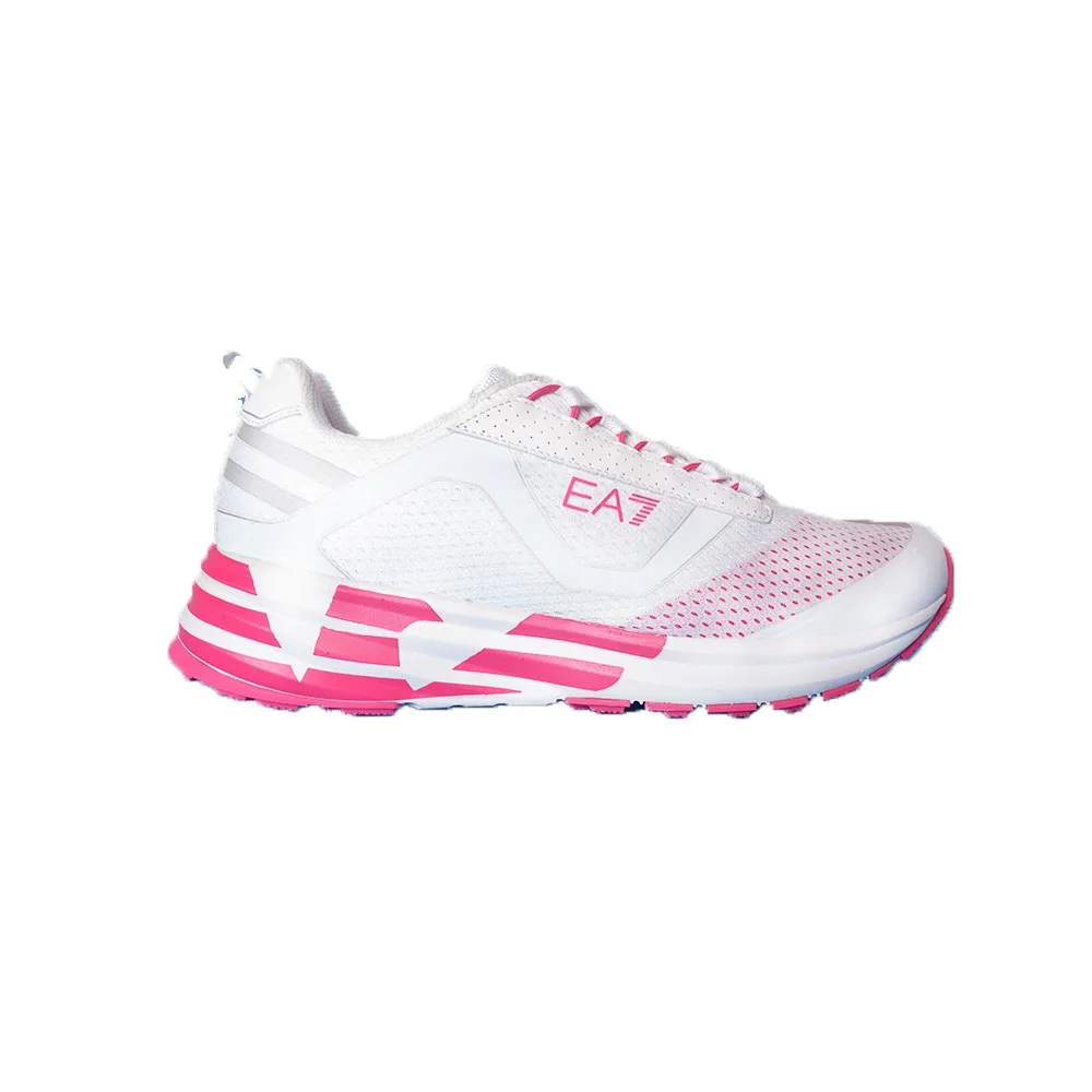 Sneakers EA7 Emporio Armani X8X096 XK241 Q646 Color Blanco y Fucsia