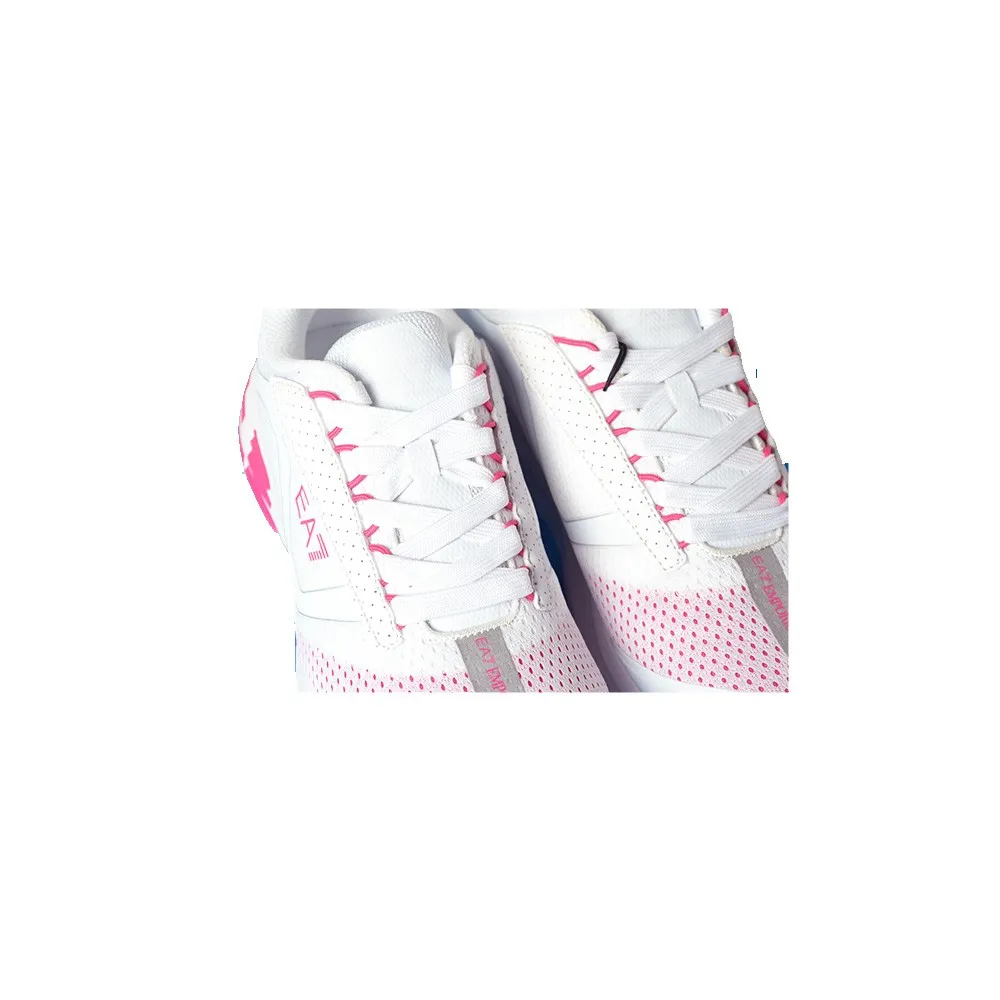 Sneakers EA7 Emporio Armani X8X096 XK241 Q646 Color Blanco y Fucsia