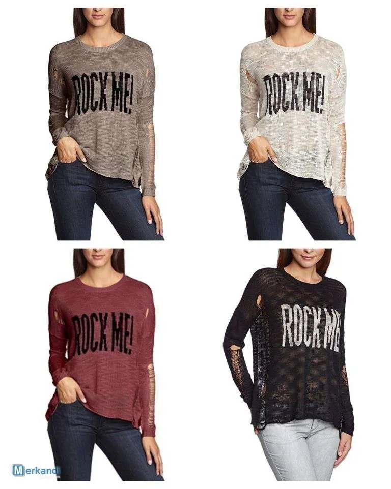 Sublevel Suéter para mujer Suéter Sweater Moda para el invierno