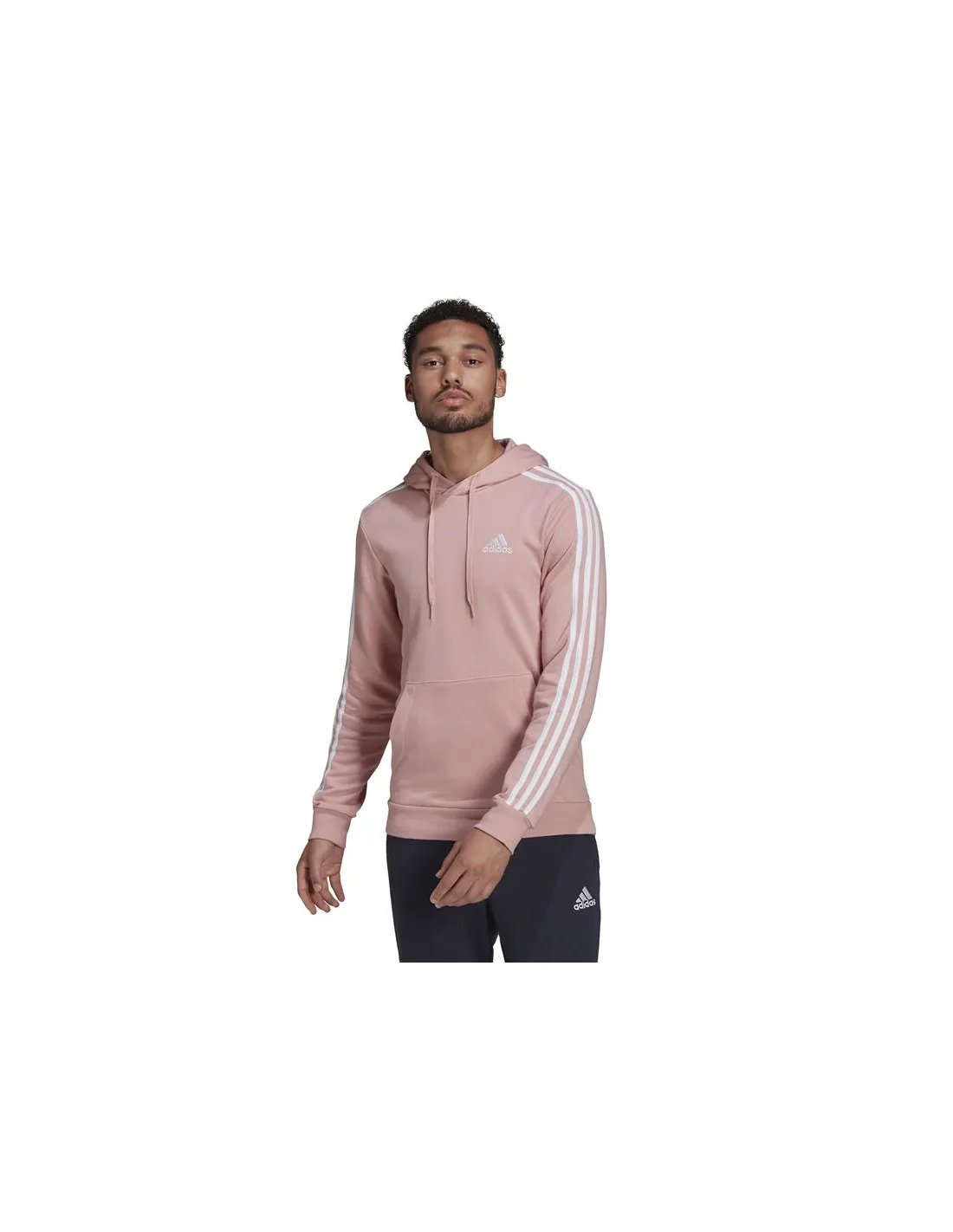 Sudadera adidas Essentials 3 Bandas M Wonder Mauve