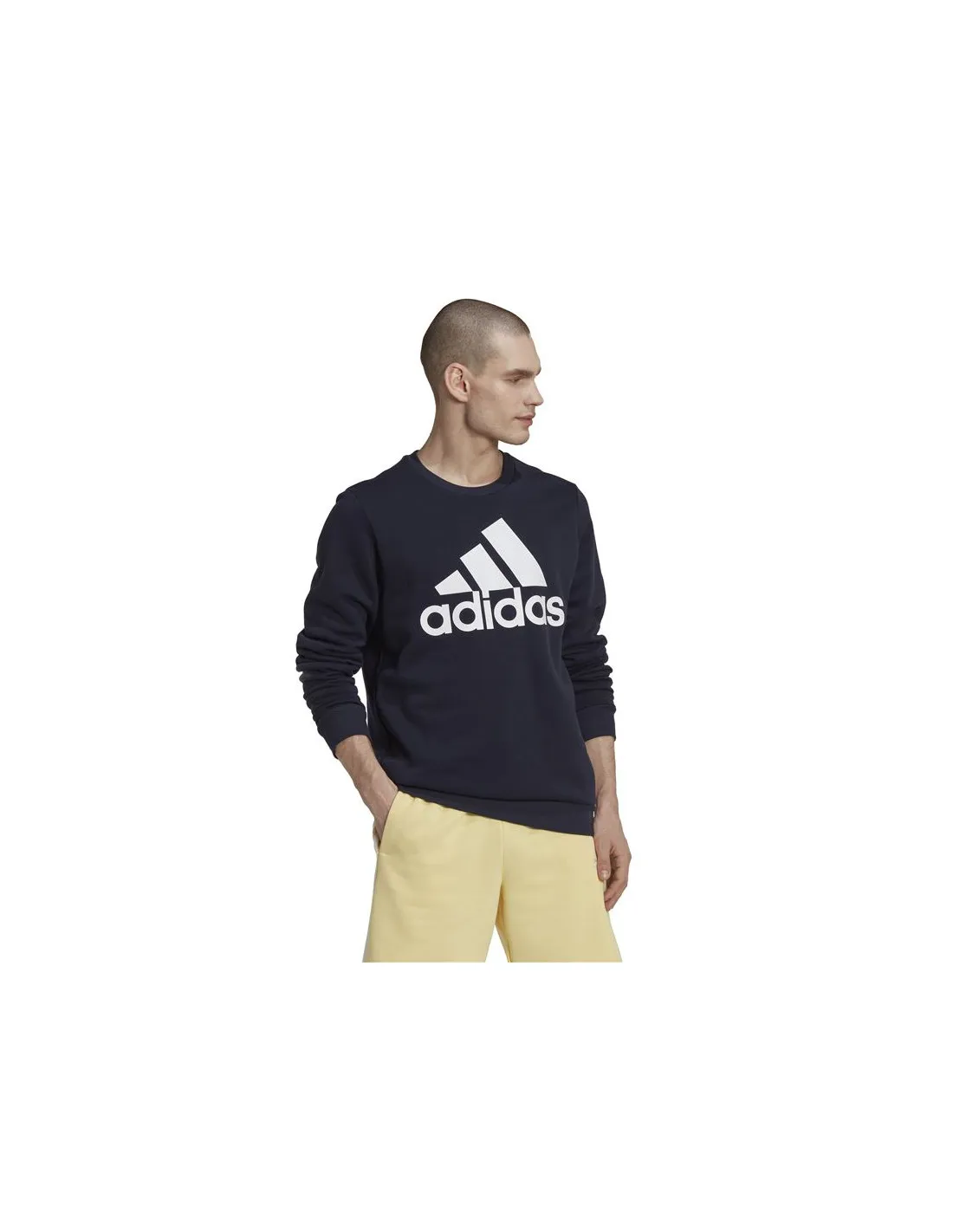 Sudadera adidas Essentials Big Logo Hombre Blue