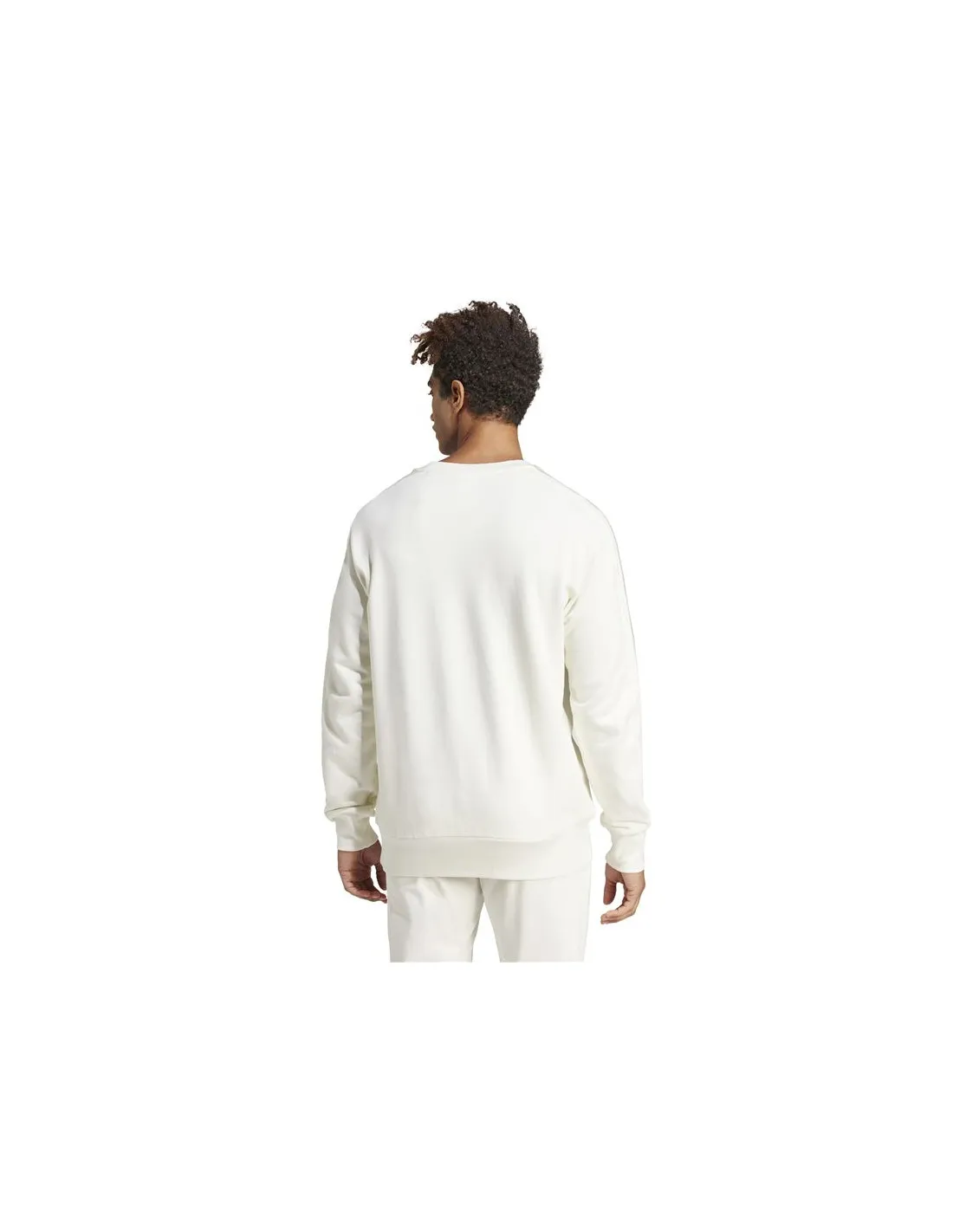 Sudadera adidas Essentials French Terry 3 Bandas Hombre Blanco