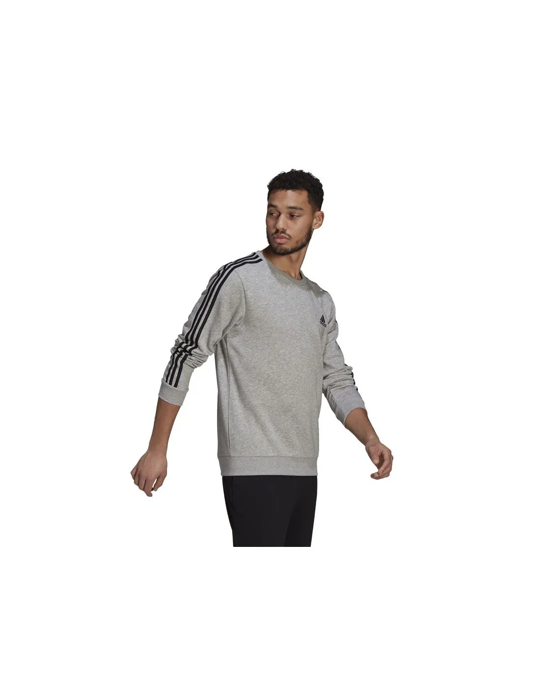 Sudadera adidas Essentials French Terry 3 Bandas M Grey