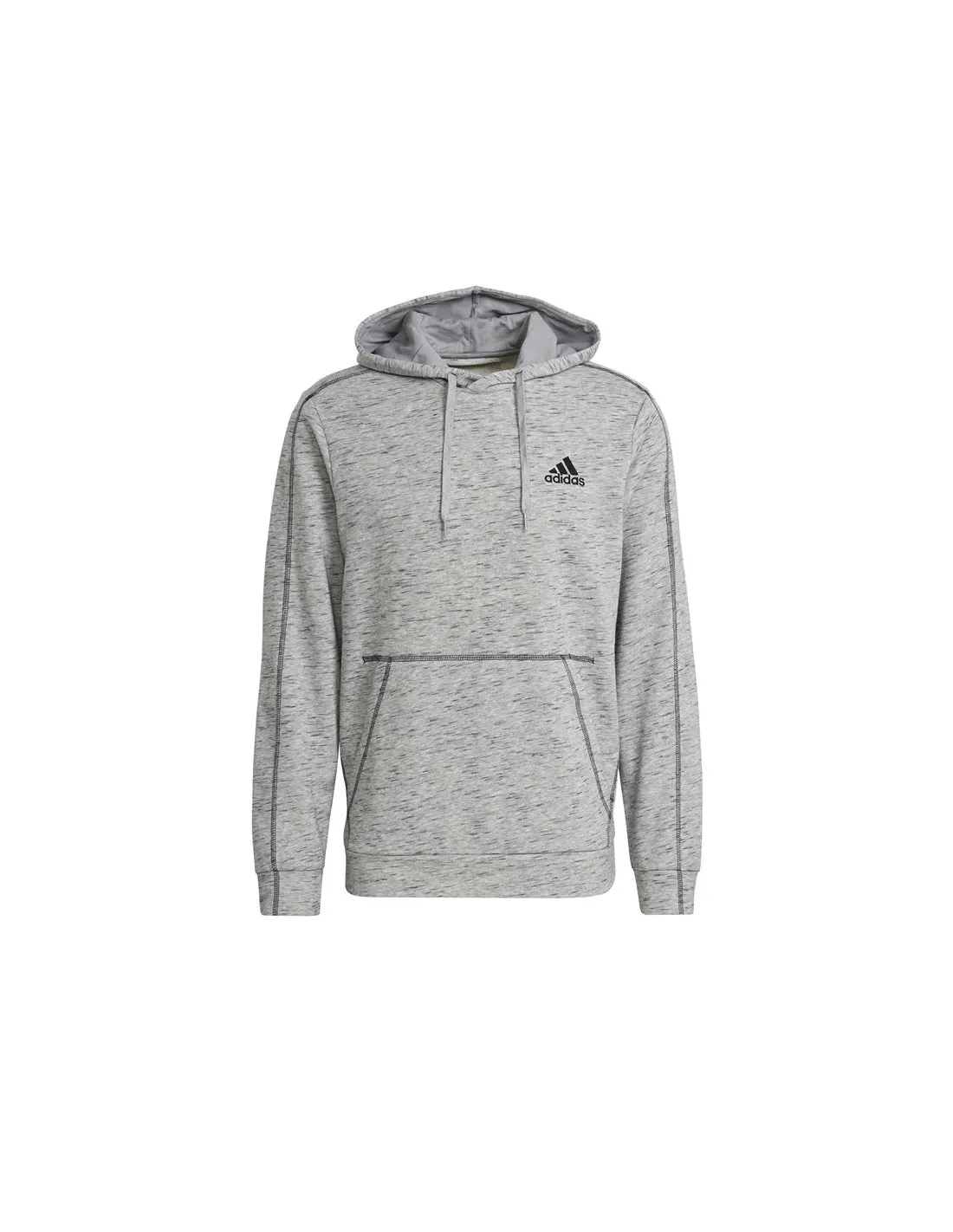 Sudadera adidas Essentials Mélange Embroidered Small Logo M Grey