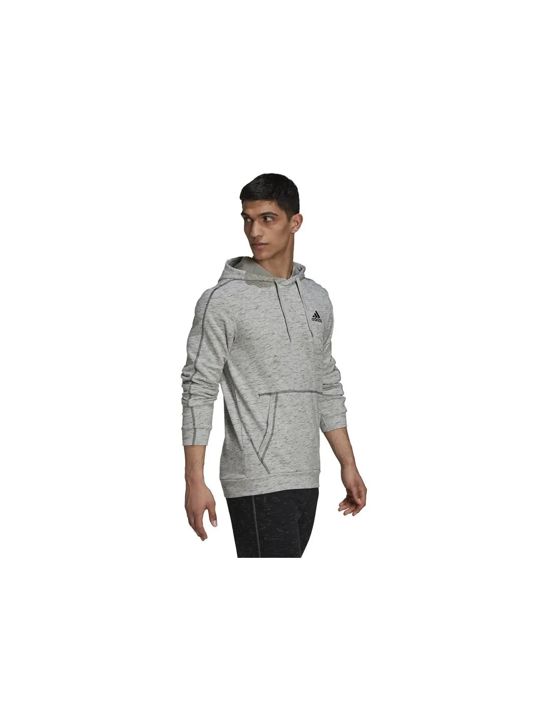 Sudadera adidas Essentials Mélange Embroidered Small Logo M Grey