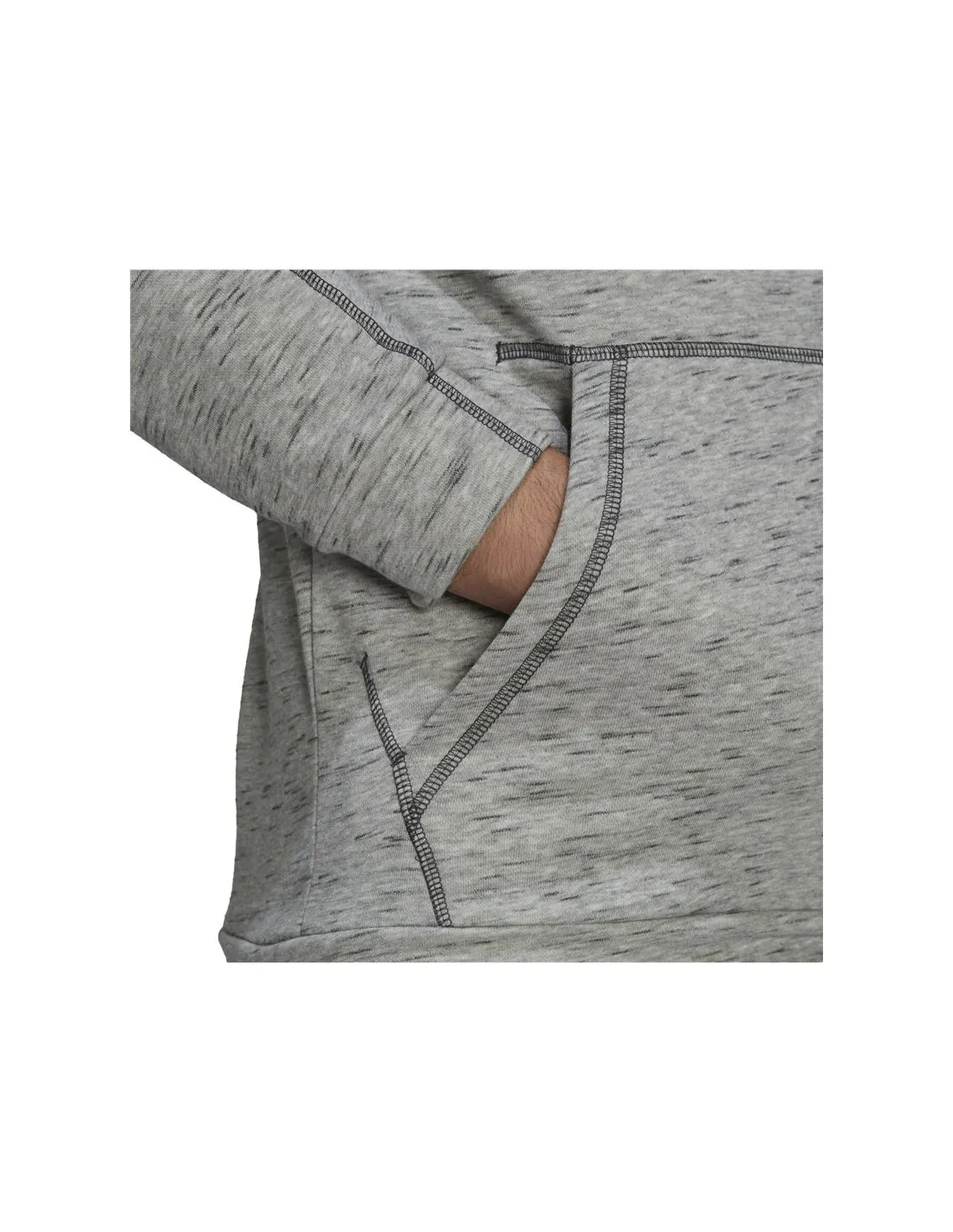 Sudadera adidas Essentials Mélange Embroidered Small Logo M Grey