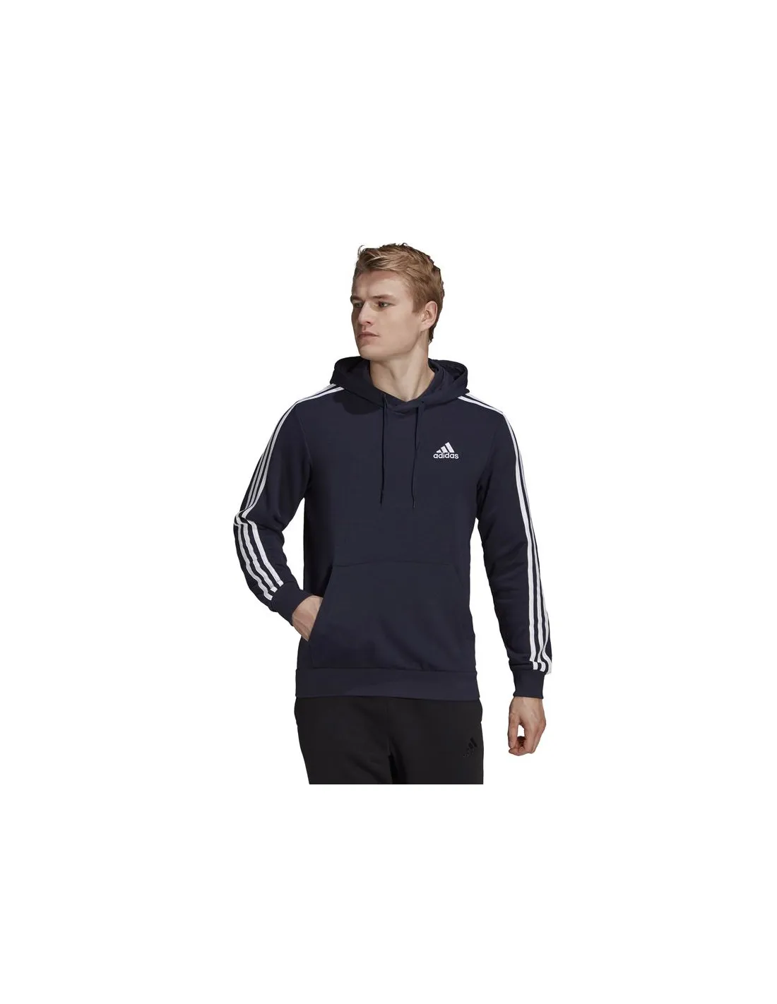 Sudadera con capucha adidas Essentials 3 Bandas M Legendk Ink/White