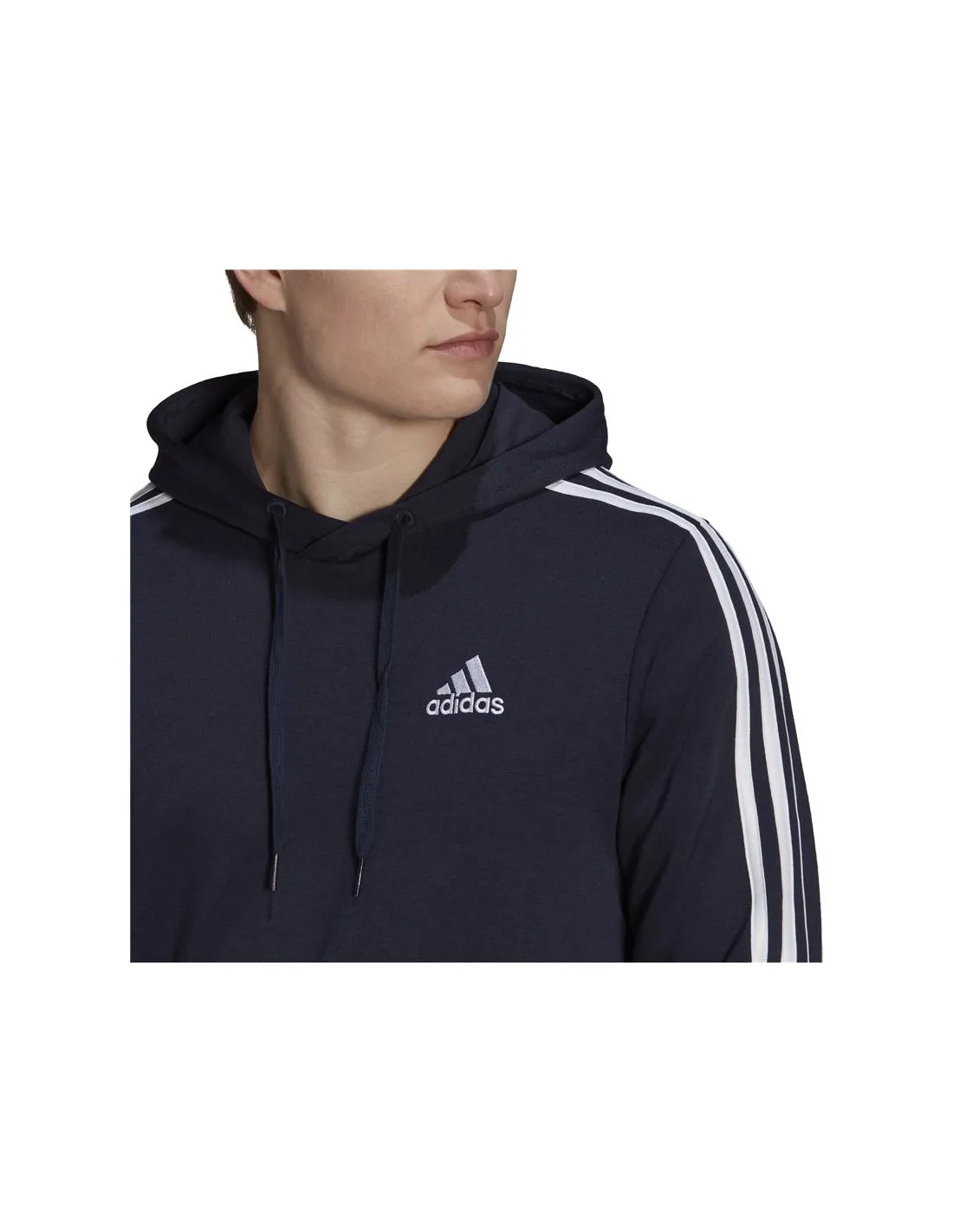 Sudadera con capucha adidas Essentials 3 Bandas M Legendk Ink/White