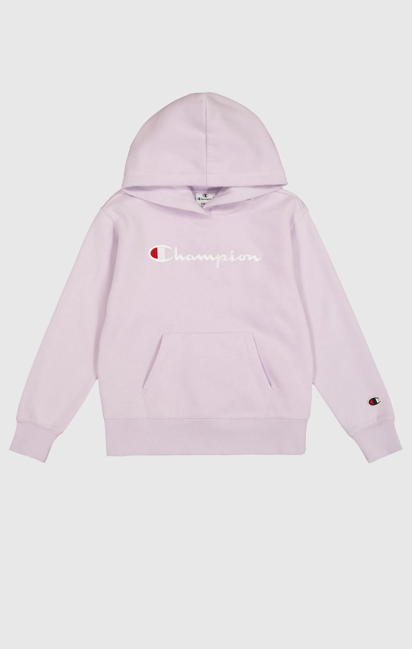 Sudadera de felpa con capucha y logotipo grande para niña