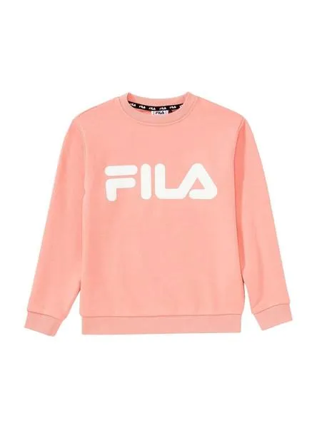 sudadera fila classic logo coral para niña