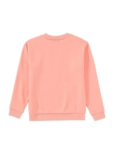 sudadera fila classic logo coral para niña