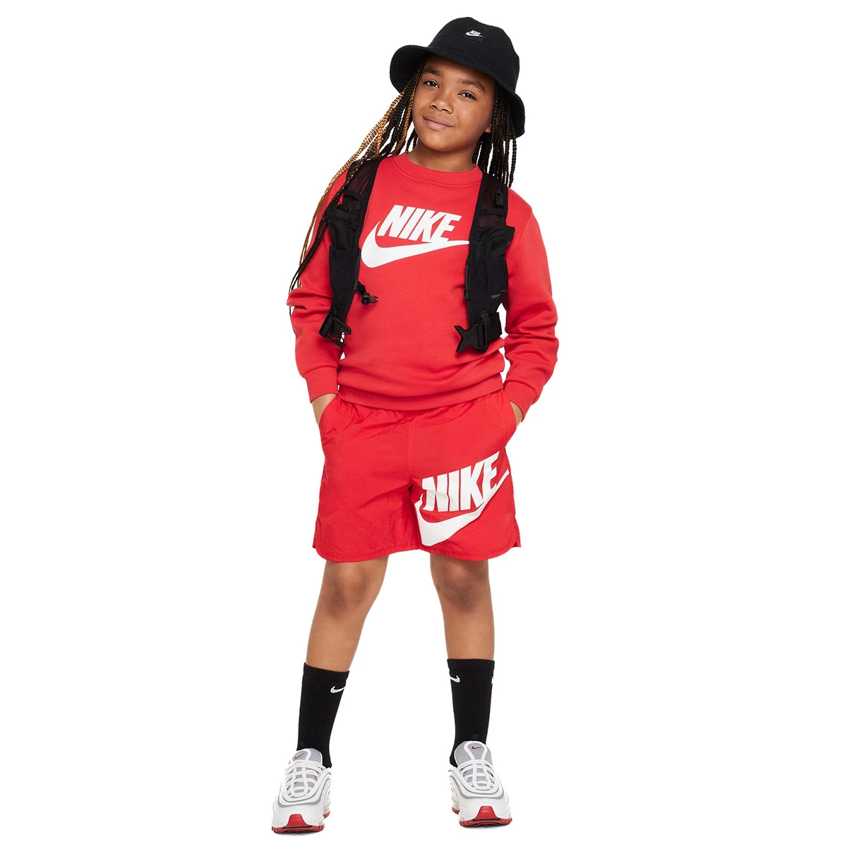 Sudadera Nike Sportswear Club Fleece Crew HBR Niño