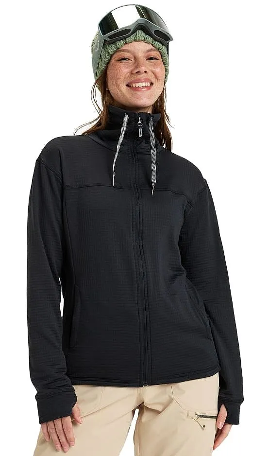 SUDADERA ROXY VERTERE ZIP  KVJ0/TRUE BLACK  WOMEN´S