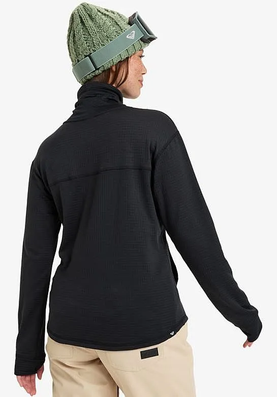 SUDADERA ROXY VERTERE ZIP  KVJ0/TRUE BLACK  WOMEN´S