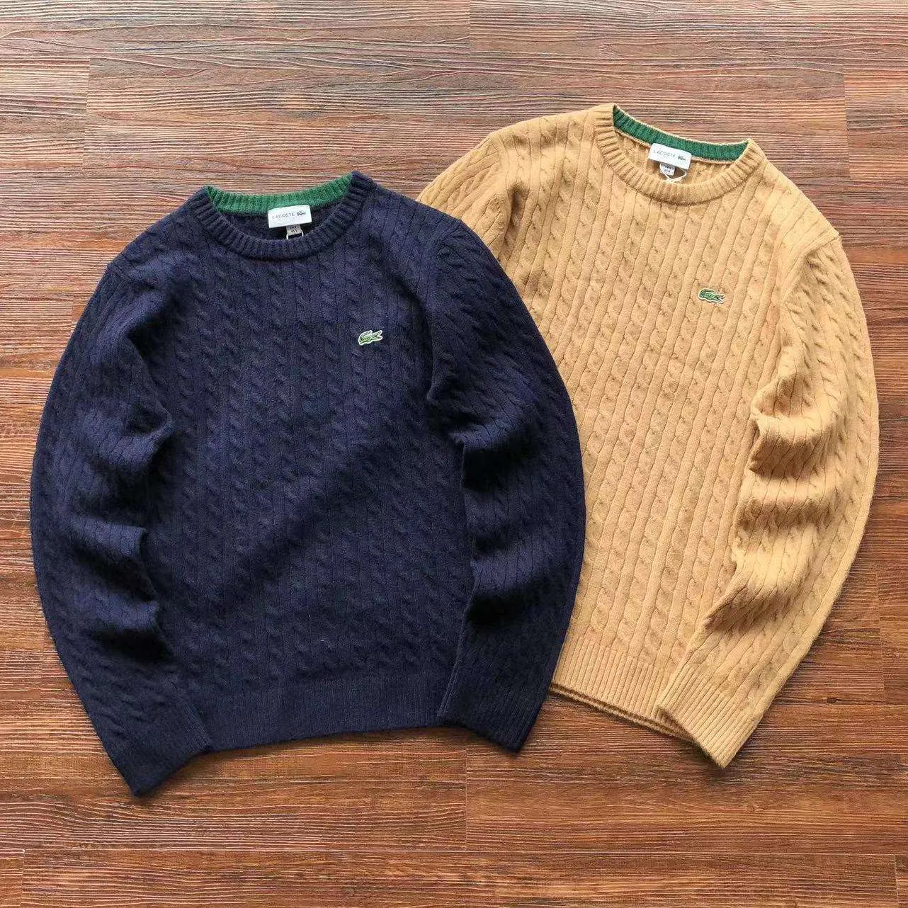 Sweater Lacoste «Marine Blue & Beige»