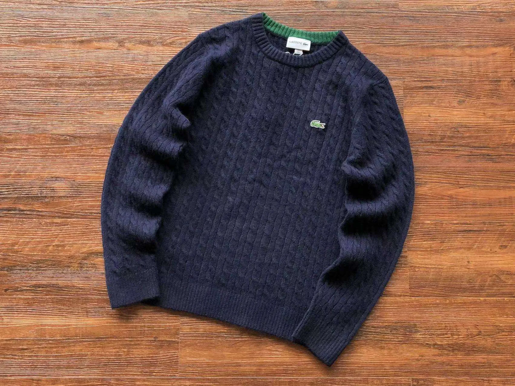 Sweater Lacoste «Marine Blue & Beige»
