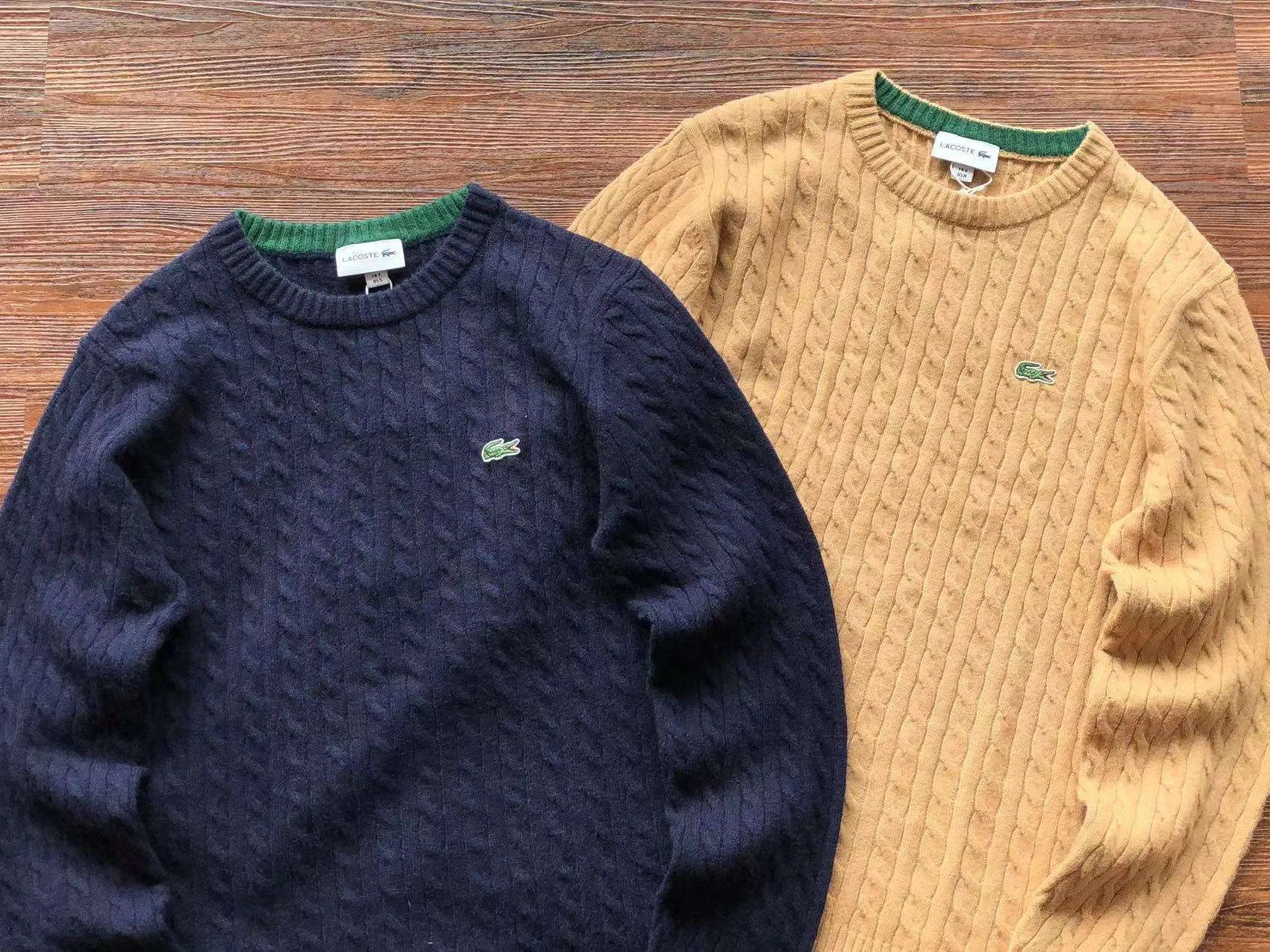 Sweater Lacoste «Marine Blue & Beige»