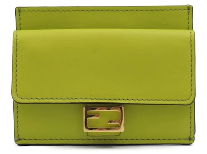 Tarjetero Fendi Baguette Verde 