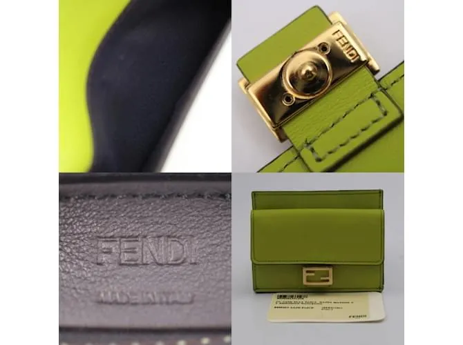 Tarjetero Fendi Baguette Verde 