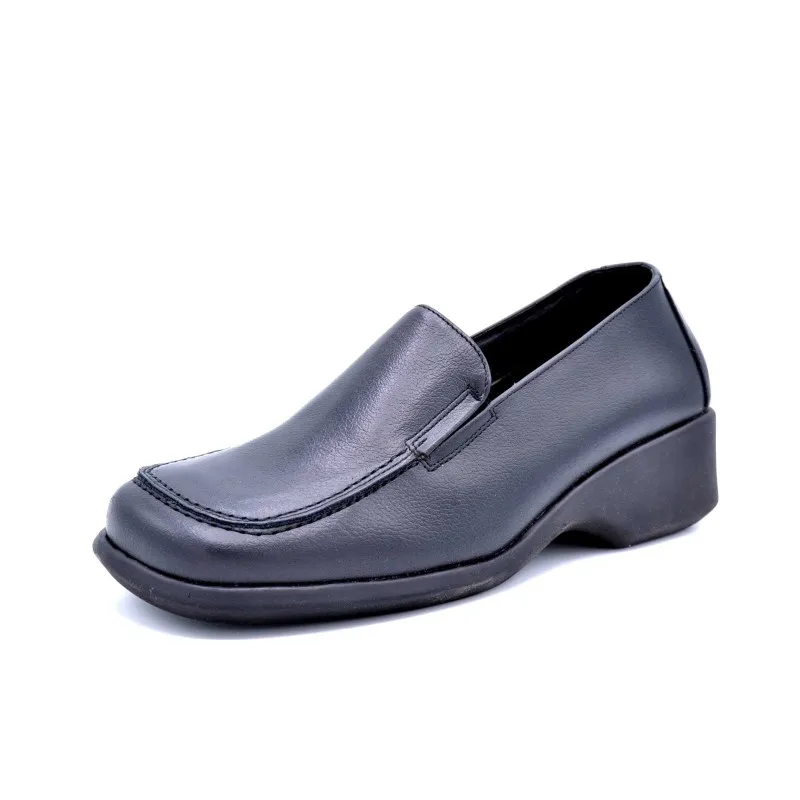 Tere Martos 32013 negro | Mocasín de piel para mujer | Hecho en España