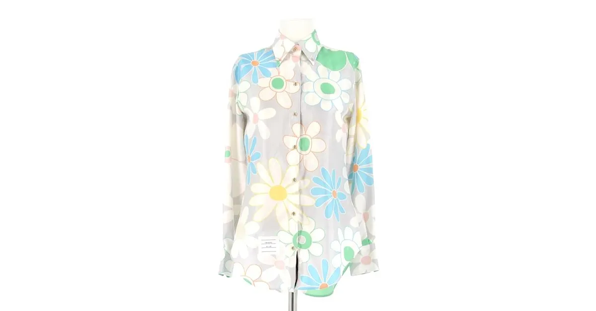 THOM BROWNE Camisetas.ÉL 40 Seda Multicolor 