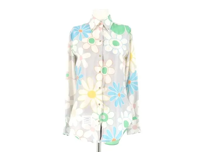 THOM BROWNE Camisetas.ÉL 40 Seda Multicolor 