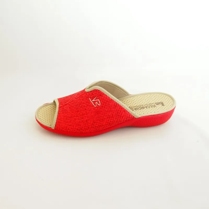 ZAPATILLA CASA DE MUJER VULCABICHA 4731 ROJO