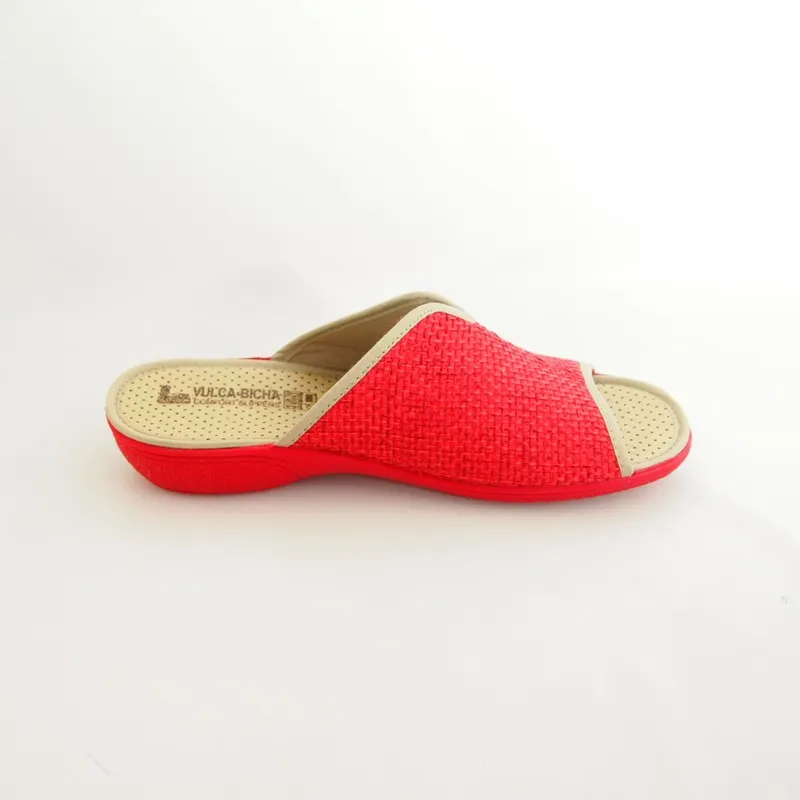 ZAPATILLA CASA DE MUJER VULCABICHA 4731 ROJO