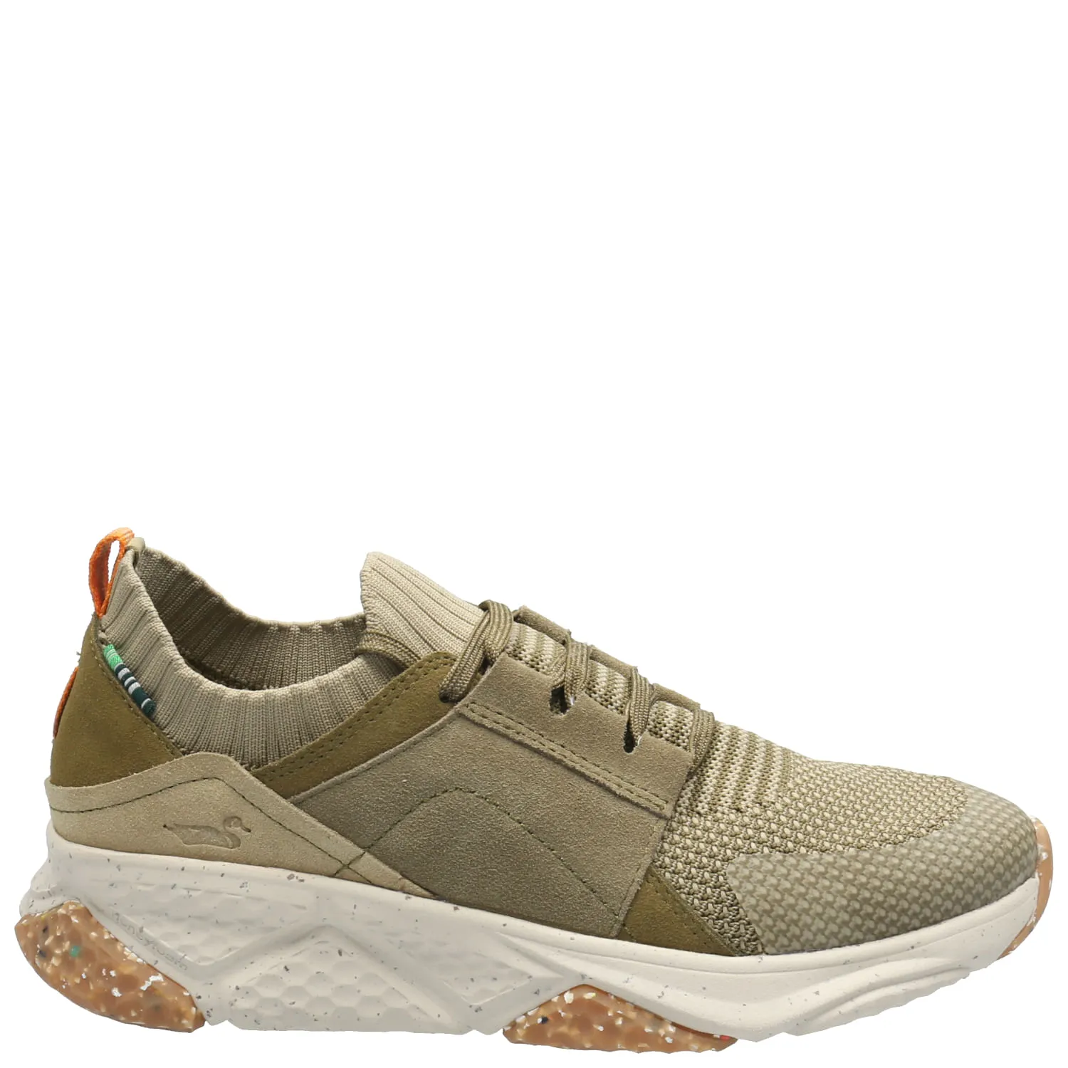 Zapatilla Cuero Mujer Morro Verde Rockford