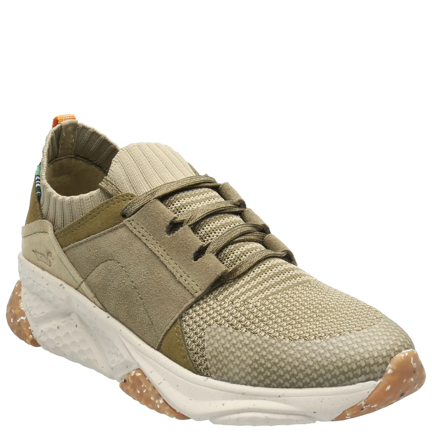 Zapatilla Cuero Mujer Morro Verde Rockford
