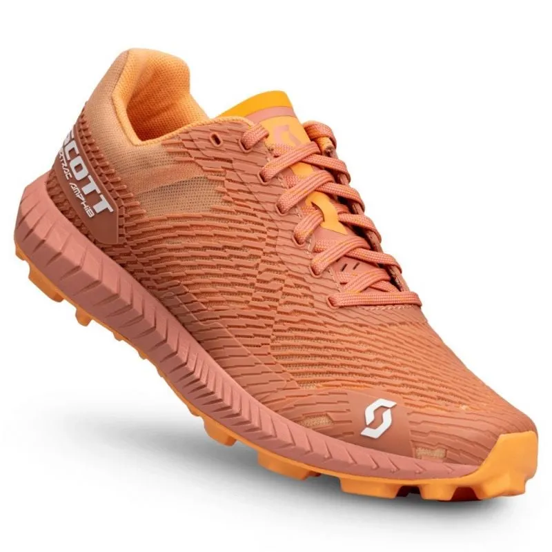 Zapatilla de trail Scott Supertrac Amphib (rojo tera/naranja melón) Mujer