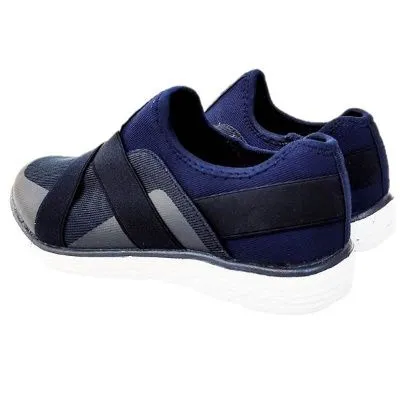 Zapatilla deportiva mujer elasticos azul