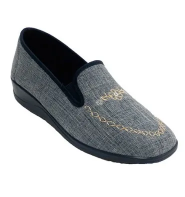 Zapatilla estar en casa verano mujer cerrada Nevada en azul