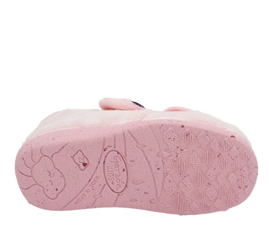 ZAPATILLA GARZÓN N4079.247 BOTA DE CASA PARA NIÑOS CÓMODA PANTUFLA VELCRO SUATEX ROSA 28672