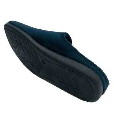 Zapatilla hombre abierta atrás letras Calzamur en azul marino