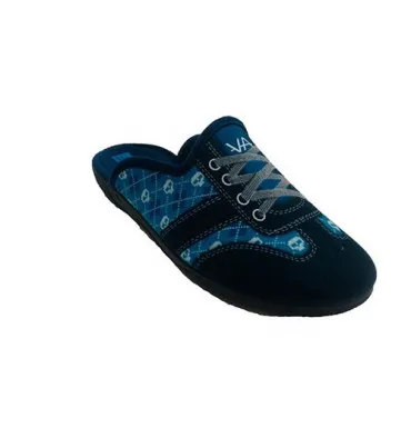 Zapatilla hombre abierta atrás simulando una deportiva Alberola en azul