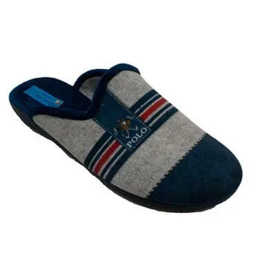 Zapatilla hombre abierta por detrás Alberola en azul