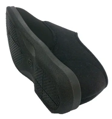 Zapatilla hombre velcro cerrada pala de licra Doctor Cutillas en negro