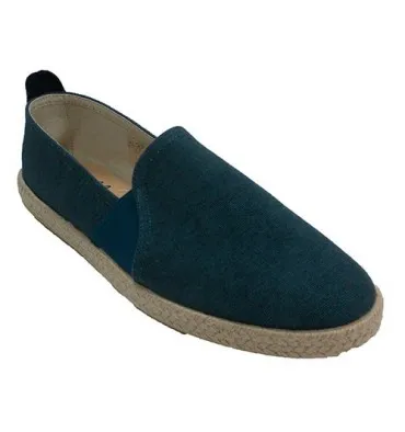 Zapatilla lona hombre cáñamo alrededor Calzamur en azul
