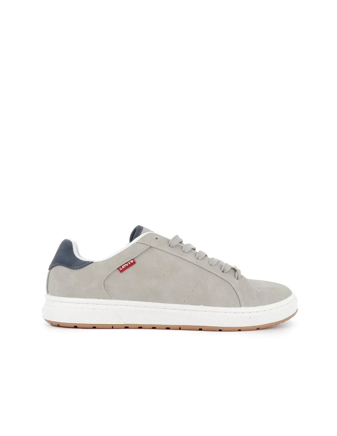 Zapatilla marfil acolchada cordones detalle talon hombre Levis
