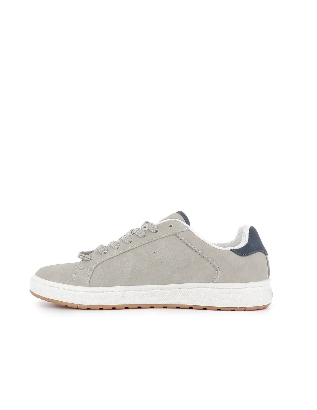Zapatilla marfil acolchada cordones detalle talon hombre Levis
