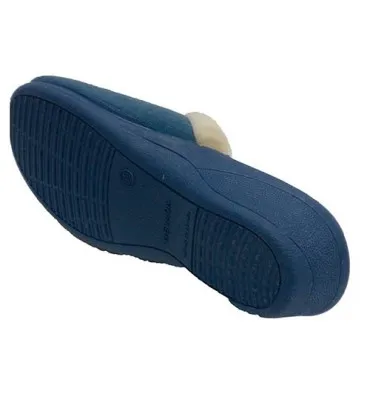 Zapatilla mujer abierta por detrás estar por casa Nevada en azul marino