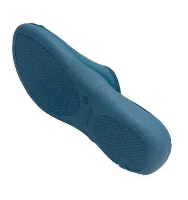 Zapatilla mujer abierta punta y talón Calzamur en azul