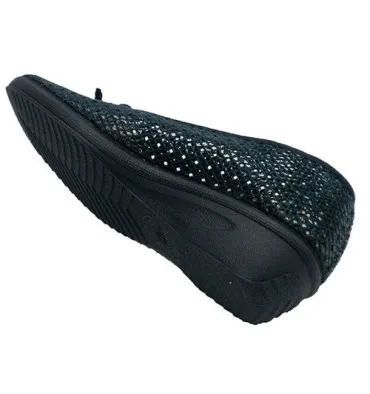 Zapatilla mujer calado tipo manoletinas Alberola en azul marino