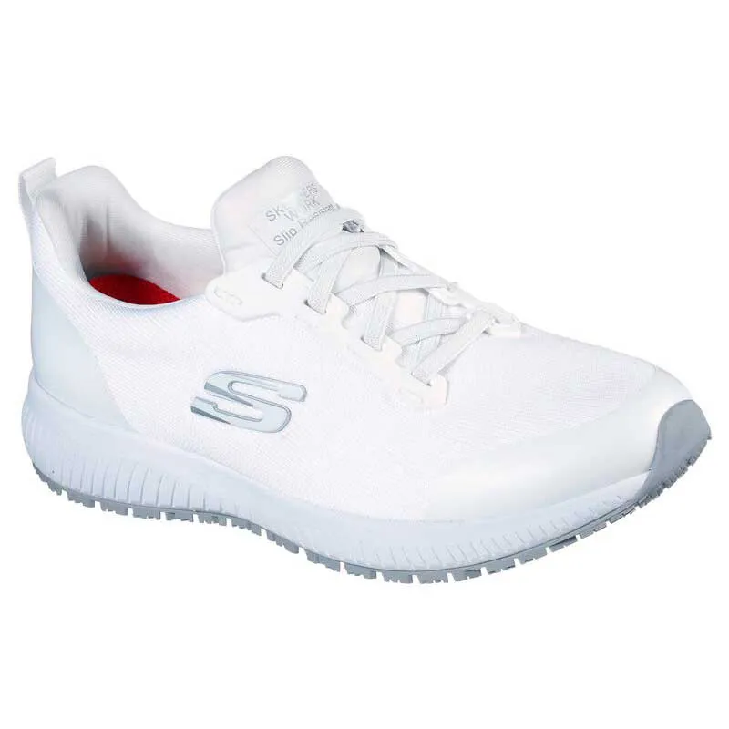 ZAPATILLA MUJER CORDONES ELáSTICOS SQUAD SR BLANCA  SKECHERS