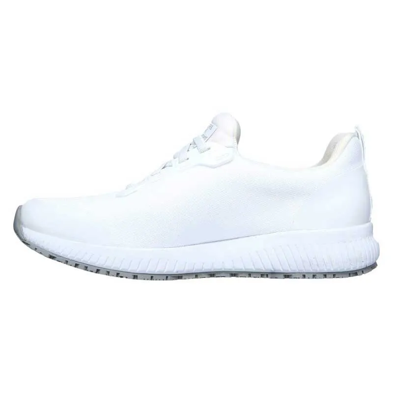 ZAPATILLA MUJER CORDONES ELáSTICOS SQUAD SR BLANCA  SKECHERS