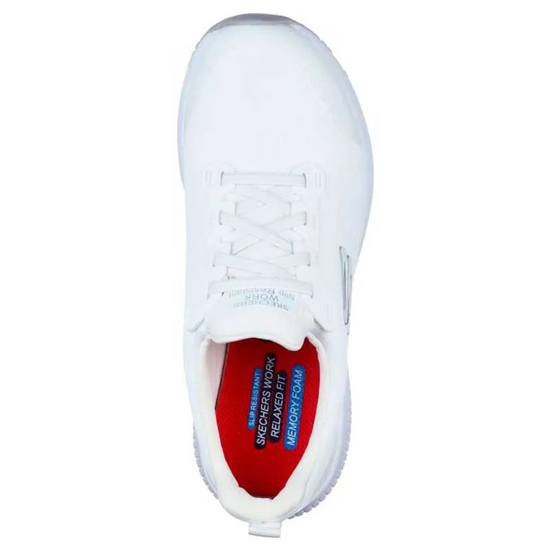 ZAPATILLA MUJER CORDONES ELáSTICOS SQUAD SR BLANCA  SKECHERS